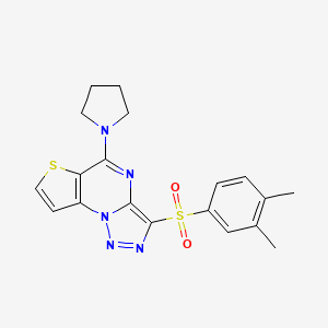 3-((3,4-Dimethylphenyl)sulfonyl)-5-(pyrrolidin-1-yl)thieno[2,3-e][1,2,3]triazolo[1,5-a]pyrimidine