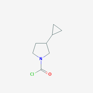 3-Cyclopropylpyrrolidine-1-carbonyl chloride