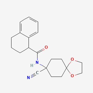 N-{8-cyano-1,4-dioxaspiro[4.5]decan-8-yl}-1,2,3,4-tetrahydronaphthalene-1-carboxamide