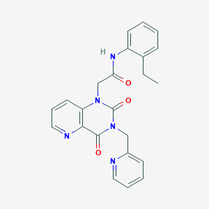 2-(2,4-dioxo-3-(pyridin-2-ylmethyl)-3,4-dihydropyrido[3,2-d]pyrimidin-1(2H)-yl)-N-(2-ethylphenyl)acetamide
