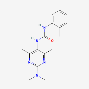 1-(2-(Dimethylamino)-4,6-dimethylpyrimidin-5-yl)-3-(o-tolyl)urea