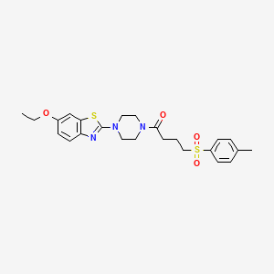 1-(4-(6-Ethoxybenzo[d]thiazol-2-yl)piperazin-1-yl)-4-tosylbutan-1-one