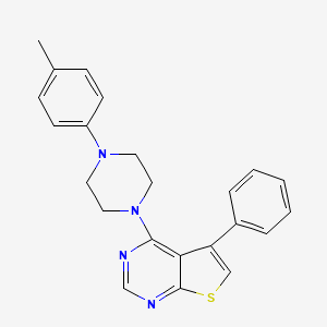 4-[4-(4-Methylphenyl)piperazin-1-yl]-5-phenylthieno[2,3-d]pyrimidine