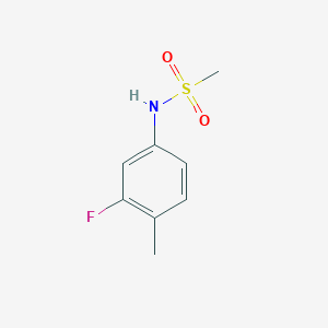 molecular formula C8H10FNO2S B2991225 N-(3-fluoro-4-methylphenyl)methanesulfonamide CAS No. 902710-25-2