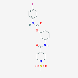 3-(1-(Methylsulfonyl)piperidine-4-carboxamido)cyclohexyl (4-fluorophenyl)carbamate