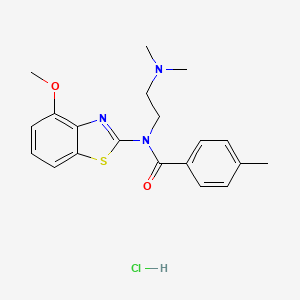 N-(2-(dimethylamino)ethyl)-N-(4-methoxybenzo[d]thiazol-2-yl)-4-methylbenzamide hydrochloride