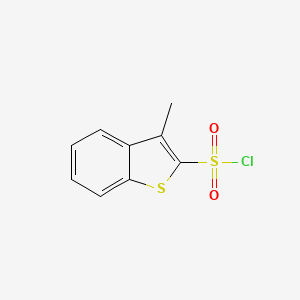 molecular formula C9H7ClO2S2 B2991248 3-Methylbenzo[b]thiophene-2-sulphonyl chloride CAS No. 58401-21-1