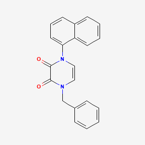 1-Benzyl-4-naphthalen-1-ylpyrazine-2,3-dione