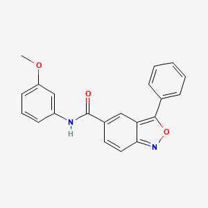 N-(3-methoxyphenyl)-3-phenyl-2,1-benzoxazole-5-carboxamide