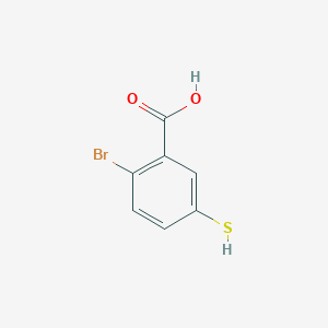 molecular formula C7H5BrO2S B2991299 2-Bromo-5-sulfanylbenzoic acid CAS No. 84889-60-1