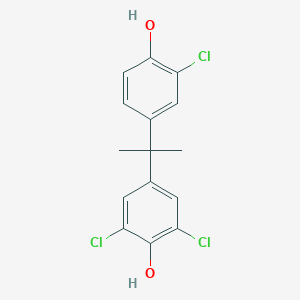molecular formula C15H13Cl3O2 B029913 3,3',5-Trichlorobisphenol A CAS No. 40346-55-2