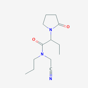 molecular formula C13H21N3O2 B2991305 N-(cyanomethyl)-2-(2-oxopyrrolidin-1-yl)-N-propylbutanamide CAS No. 1786105-48-3
