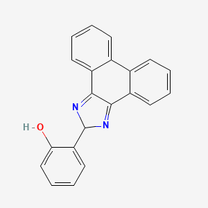 molecular formula C21H14N2O B2991318 2-(2H-phenanthro[9,10-d]imidazol-2-yl)phenol CAS No. 923250-25-3