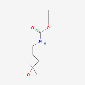 molecular formula C11H19NO3 B2991389 tert-butyl N-(1-oxaspiro[2.3]hexan-5-ylmethyl)carbamate CAS No. 1154759-52-0