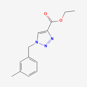 molecular formula C13H15N3O2 B2991503 ethyl 1-(3-methylbenzyl)-1H-1,2,3-triazole-4-carboxylate CAS No. 126800-27-9