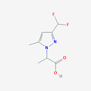 2-[3-(difluoromethyl)-5-methyl-1H-pyrazol-1-yl]propanoic acid