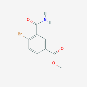 molecular formula C9H8BrNO3 B2991526 Methyl 4-bromo-3-carbamoylbenzoate CAS No. 2140305-53-7