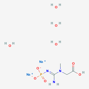molecular formula C4H16N3Na2O9P B2991562 Creatine phosphate disodium salt hexahydrate CAS No. 19333-65-4; 6190-45-0; 71519-72-7