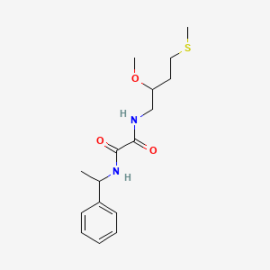 N-(2-Methoxy-4-methylsulfanylbutyl)-N'-(1-phenylethyl)oxamide
