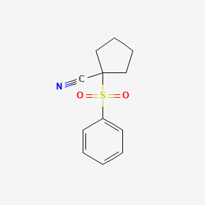 1-(Phenylsulfonyl)cyclopentanecarbonitrile