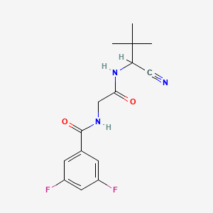 B2991783 N-(1-cyano-2,2-dimethylpropyl)-2-[(3,5-difluorophenyl)formamido]acetamide CAS No. 1797876-43-7