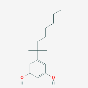 molecular formula C15H24O2 B029920 5-(1,1-Dimethylheptyl)resorcinol CAS No. 56469-10-4