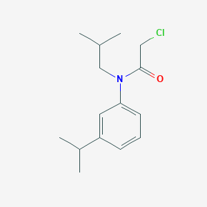 2-chloro-N-(2-methylpropyl)-N-(3-propan-2-ylphenyl)acetamide