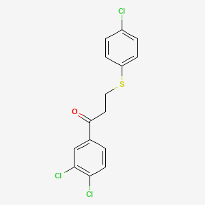 3-[(4-Chlorophenyl)sulfanyl]-1-(3,4-dichlorophenyl)-1-propanone