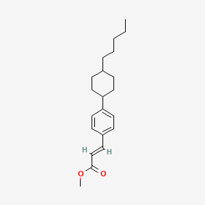 molecular formula C21H30O2 B2992133 methyl (2E)-3-[4-(4-pentylcyclohexyl)phenyl]prop-2-enoate CAS No. 692733-03-2