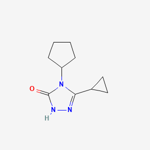 B2992175 4-cyclopentyl-3-cyclopropyl-4,5-dihydro-1H-1,2,4-triazol-5-one CAS No. 2201693-23-2
