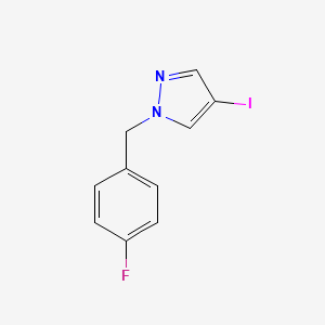 molecular formula C10H8FIN2 B2992208 1-(4-fluorobenzyl)-4-iodo-1H-pyrazole CAS No. 957503-67-2