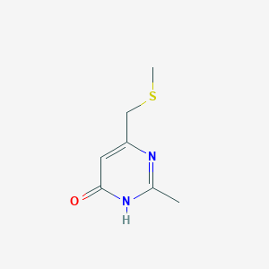 2-Methyl-6-((methylsulfanyl)methyl)-4-pyrimidinol