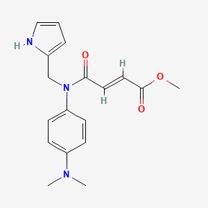 Methyl (E)-4-[4-(dimethylamino)-N-(1H-pyrrol-2-ylmethyl)anilino]-4-oxobut-2-enoate