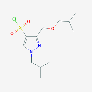 3-(isobutoxymethyl)-1-isobutyl-1H-pyrazole-4-sulfonyl chloride