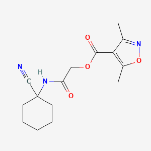 [2-[(1-Cyanocyclohexyl)amino]-2-oxoethyl] 3,5-dimethyl-1,2-oxazole-4-carboxylate