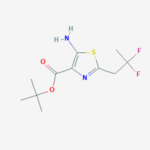 Tert-butyl 5-amino-2-(2,2-difluoropropyl)-1,3-thiazole-4-carboxylate