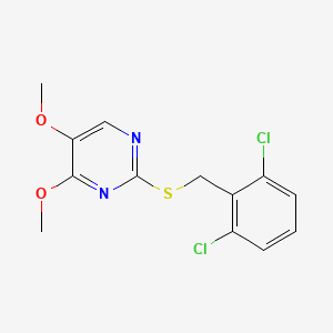 2-[(2,6-Dichlorobenzyl)sulfanyl]-4,5-dimethoxypyrimidine