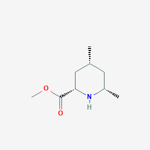 molecular formula C9H17NO2 B2992271 Methyl (2S,4R,6S)-4,6-dimethylpiperidine-2-carboxylate CAS No. 2166249-97-2