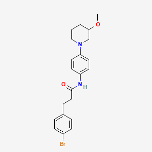 3-(4-Bromophenyl)-N-[4-(3-methoxypiperidin-1-YL)phenyl]propanamide