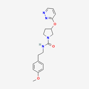 N-(4-methoxyphenethyl)-3-(pyridazin-3-yloxy)pyrrolidine-1-carboxamide