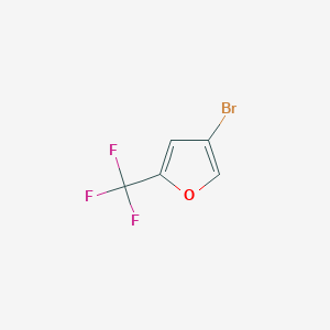 molecular formula C5H2BrF3O B2992314 4-Bromo-2-(trifluoromethyl)furan CAS No. 2166878-56-2