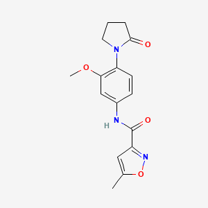 N-(3-methoxy-4-(2-oxopyrrolidin-1-yl)phenyl)-5-methylisoxazole-3-carboxamide