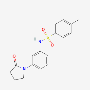4-ethyl-N-(3-(2-oxopyrrolidin-1-yl)phenyl)benzenesulfonamide