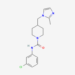 N-(3-chlorophenyl)-4-((2-methyl-1H-imidazol-1-yl)methyl)piperidine-1-carboxamide