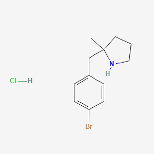 2-[(4-Bromophenyl)methyl]-2-methylpyrrolidine;hydrochloride