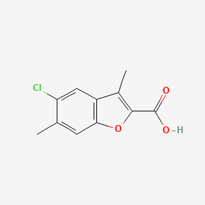 5-Chloro-3,6-dimethyl-1-benzofuran-2-carboxylic acid