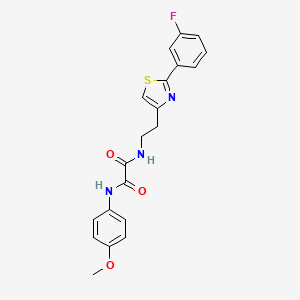 N1-(2-(2-(3-fluorophenyl)thiazol-4-yl)ethyl)-N2-(4-methoxyphenyl)oxalamide