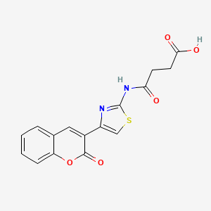 4-oxo-4-((4-(2-oxo-2H-chromen-3-yl)thiazol-2-yl)amino)butanoic acid