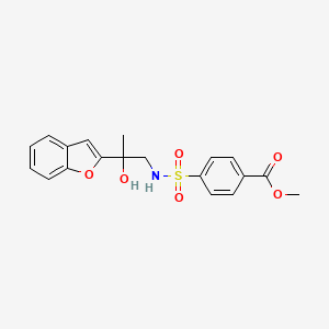 methyl 4-(N-(2-(benzofuran-2-yl)-2-hydroxypropyl)sulfamoyl)benzoate
