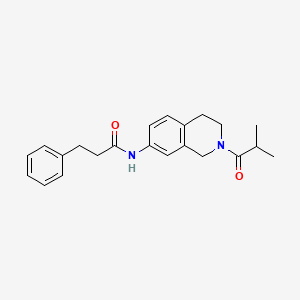 N-(2-isobutyryl-1,2,3,4-tetrahydroisoquinolin-7-yl)-3-phenylpropanamide